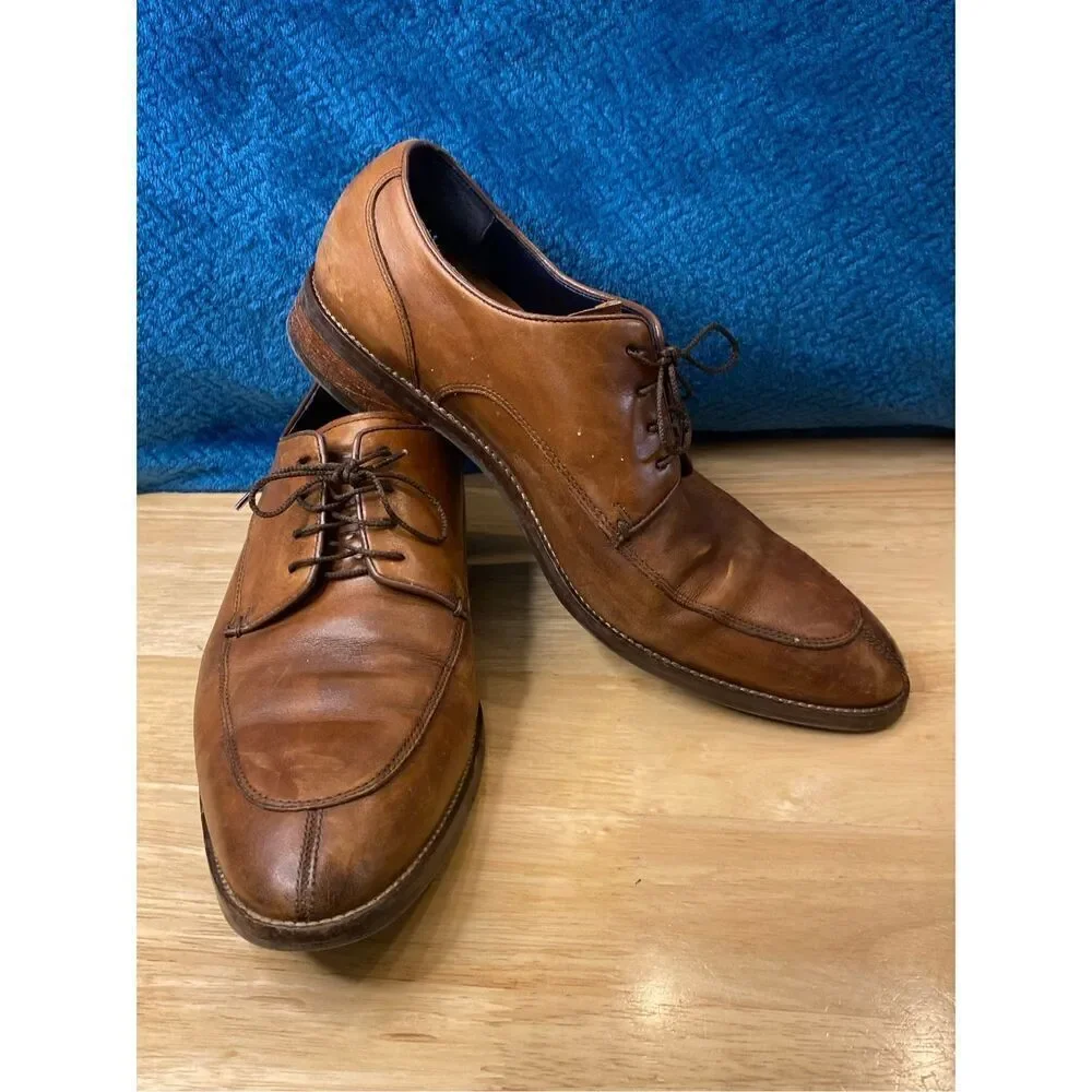 ✅Cole Haan tan brown lace up loafers